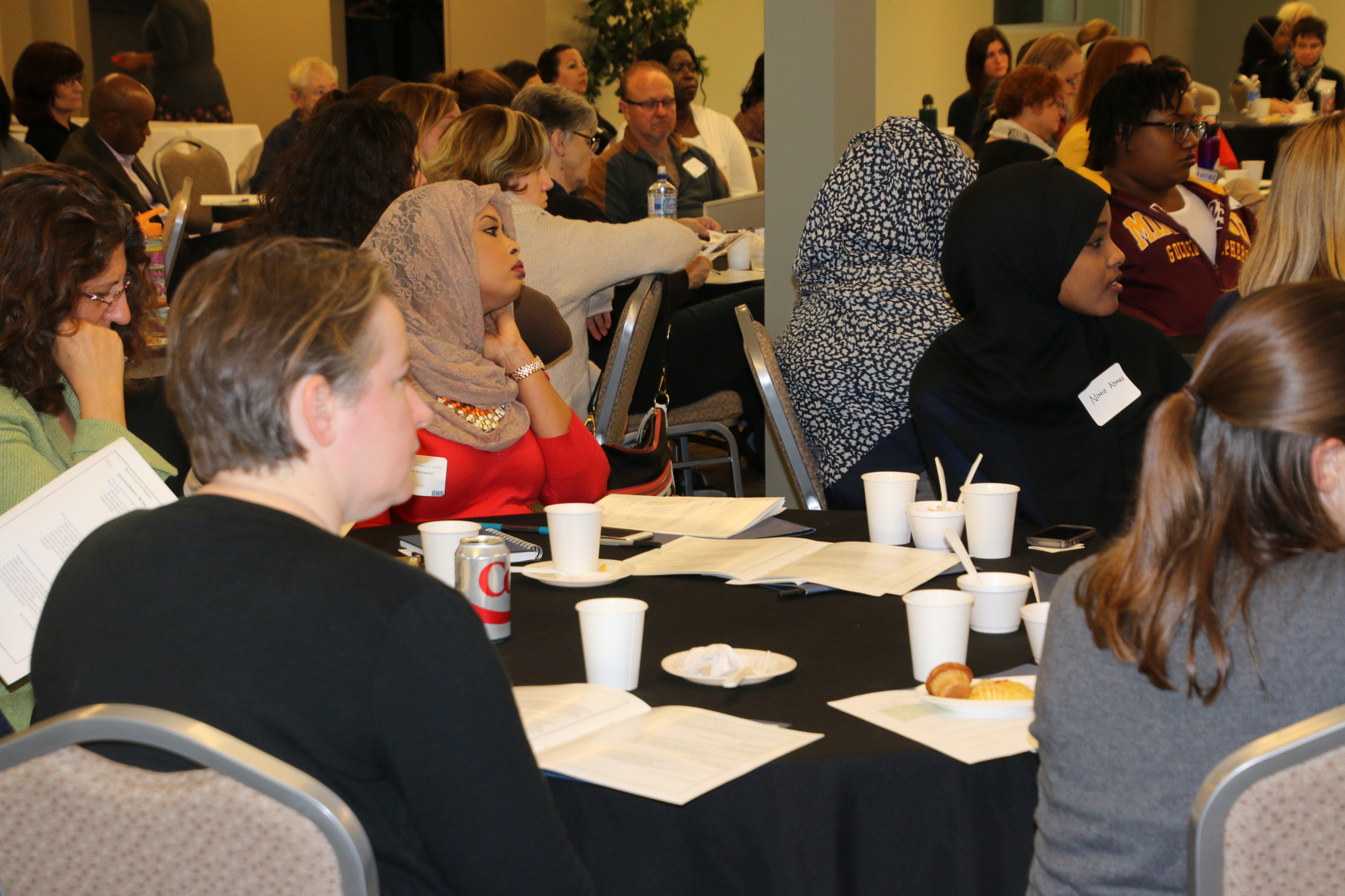 Health professionals at a 2015 mental health conference organized by the Somali American Parent Association (SAPA) in partnership with the Minnesota Department of Health. SAPA will hold its annual gala at the Minneapolis Central Library on Saturday, March 19, 2016. Photo: Faiza Abbas Mahamud/Mshale