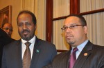 President Hassan Sheikh Mohamud and Congressman Ellison