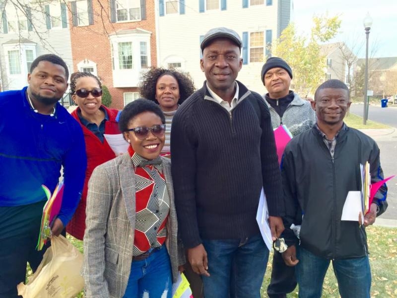African immigrants in the northwest suburbs of the Twin Cities as they door knocked on the last weekend of this election cycle. 
