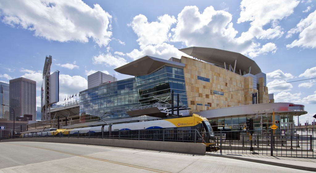 The Blue Line currently ends here at Target Field (home to the Minnesota Twins) in downtown Minneapolis. With the extension, it will continue from here to the City of Brooklyn Park ending at Target's Brooklyn Park campus after passing through the cities of Crystal, Golden Valley and Robbinsdale. Photo: Courtesy Metropolitan Council