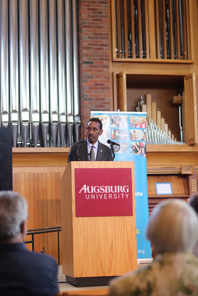Somalia's Minister of Foreign Affairs and International Cooperation, Ahmed Isse Awad in Minneapolis