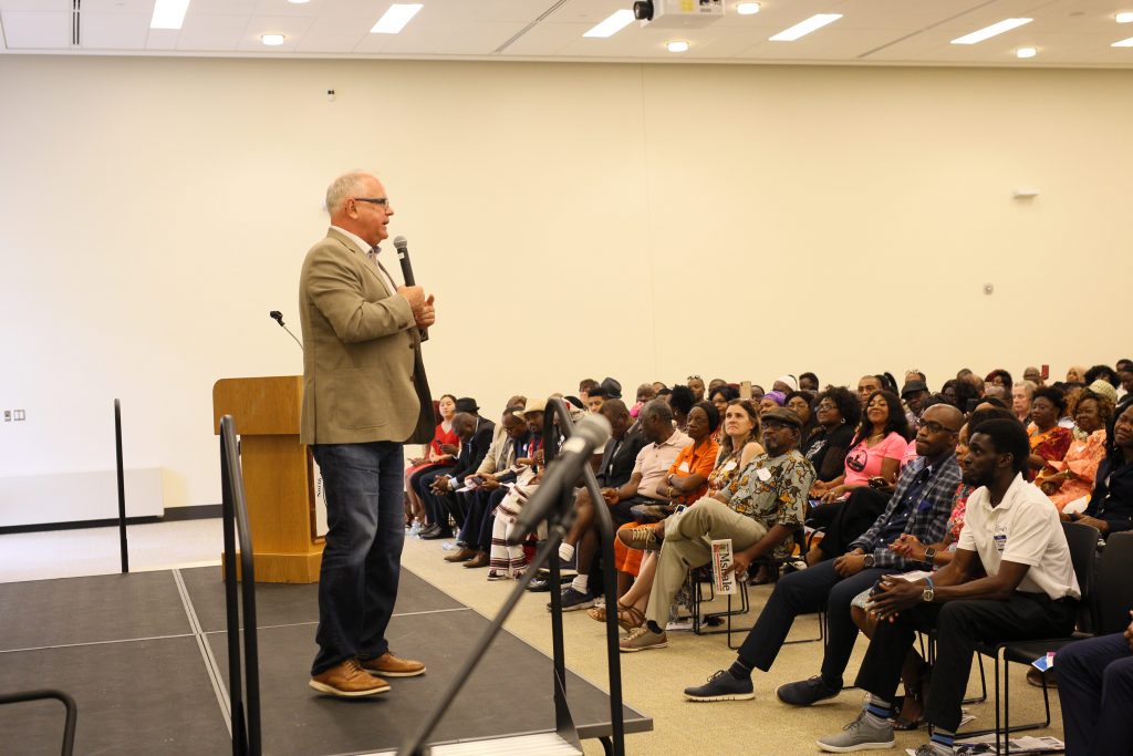 Governow Walz with Minnesota African Immigrants