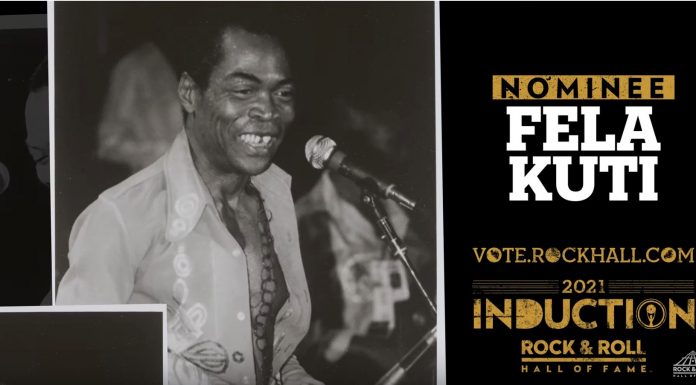 Fela Kuti nominated for induction into the Rock and Roll Hall of Fame
