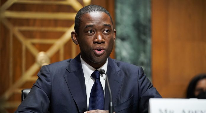 Adewale Adeyemo testifies before Senate Finance Committee during confirmation hearing