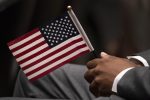 US Flag Naturalization ceremony