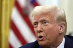 Trump Signing Execurive orders on Jan 23 2025 by Ben Curtis of AP