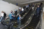 Dulles Escalator on April 1, 2024 by Manuel Balce Ceneta of AP