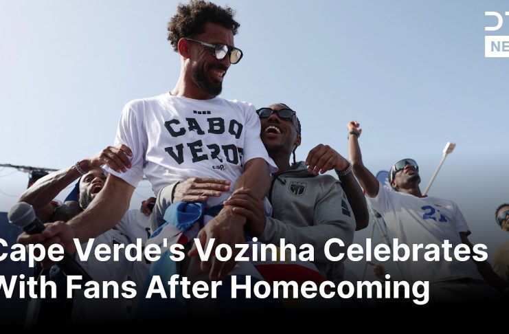 Cape Verde’s soccer team returns home to huge welcome. The basketball team also has World Cup hopes