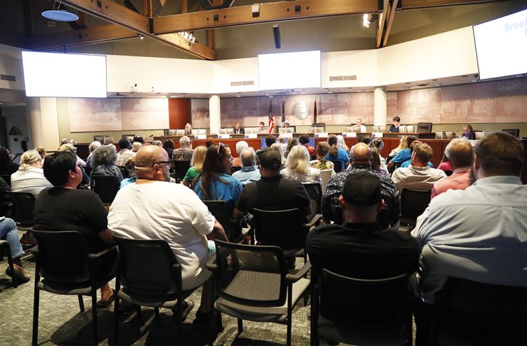 Brooklyn Park candidates clash over taxes, spending as city faces difficult budget choices Audience watches Brooklyn Park mayor and City Council candidates during Aug. 27, 2026 candidate forum at City Hall