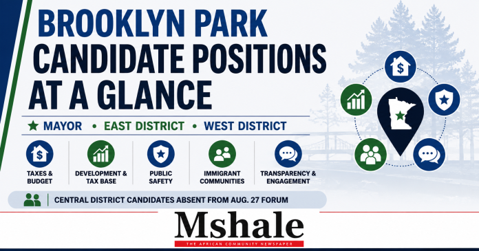 Featured Image 8-28-26 Brooklyn Park candidate positions at a glance voter guide for the 2026 mayor and City Council election