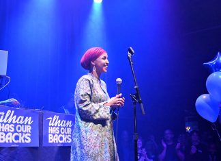 Ilhan Omar easily wins Democratic primary with more than 80% of vote U.S. Rep. Ilhan Omar celebrates her 2026 Democratic primary victory at Icehouse in Minneapolis.