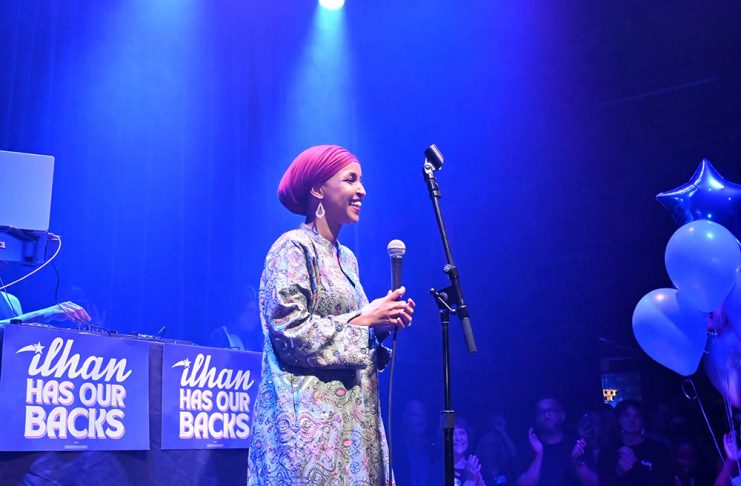 Ilhan Omar easily wins Democratic primary with more than 80% of vote U.S. Rep. Ilhan Omar celebrates her 2026 Democratic primary victory at Icehouse in Minneapolis.