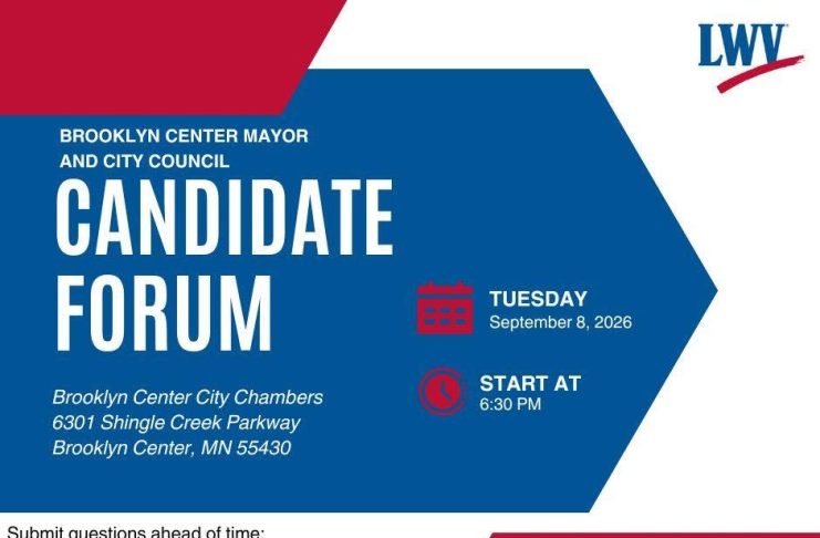 Brooklyn Center mayoral, City Council candidates set for Sept. 8 election forum