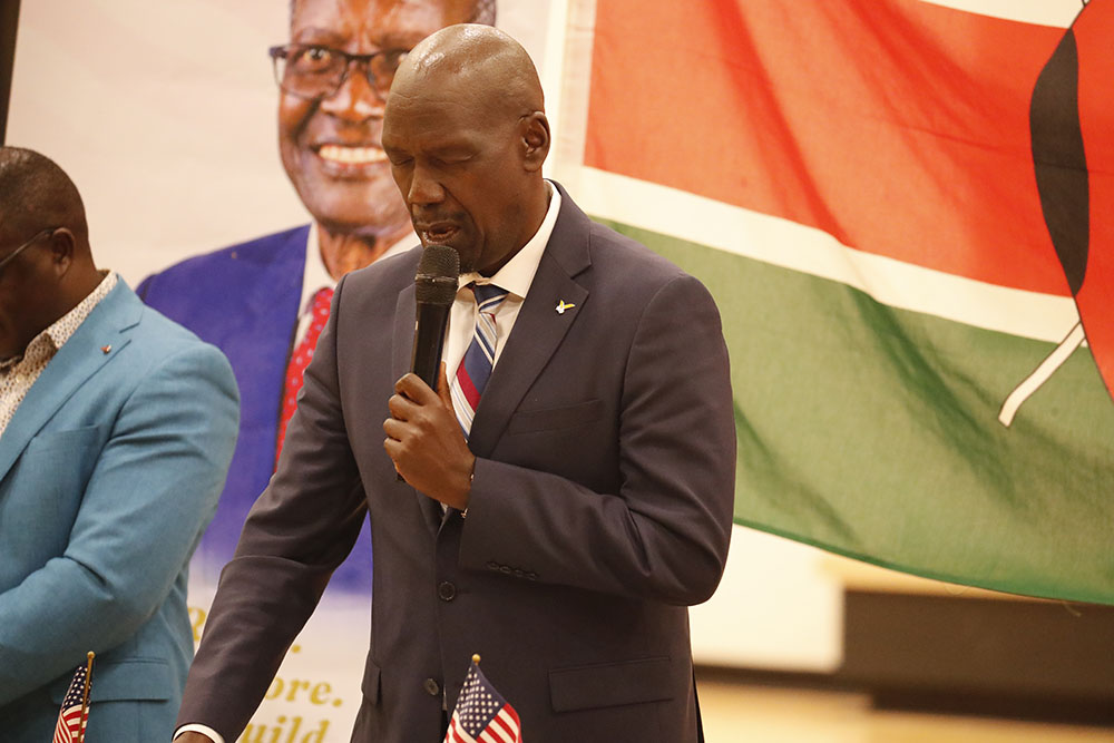 Maraga says he will respect opposition choice for single 2027 presidential candidate 6 Pastor Eric Mokua of Minnesota Conference of SDAs at Maraga Townhall on Sept. 26, 2026. Photo by Mshale Newspaper
