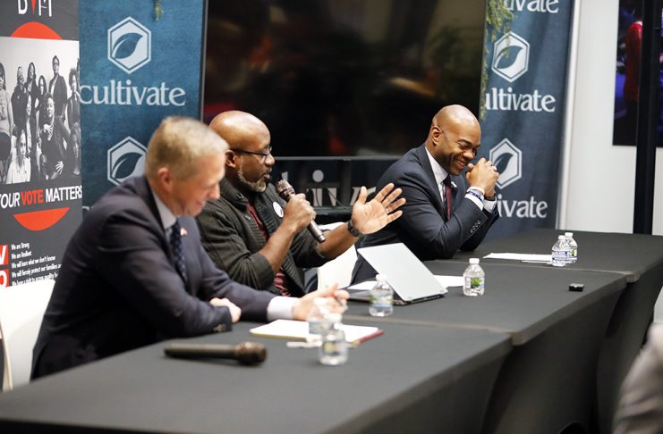 Republican support for Folk heats up Hennepin County attorney race ahead of north Minneapolis debate Cedrick Frazier and Anders Folk participate in a Hennepin County attorney candidate debate moderated by Justin Terrell in north Minneapolis
