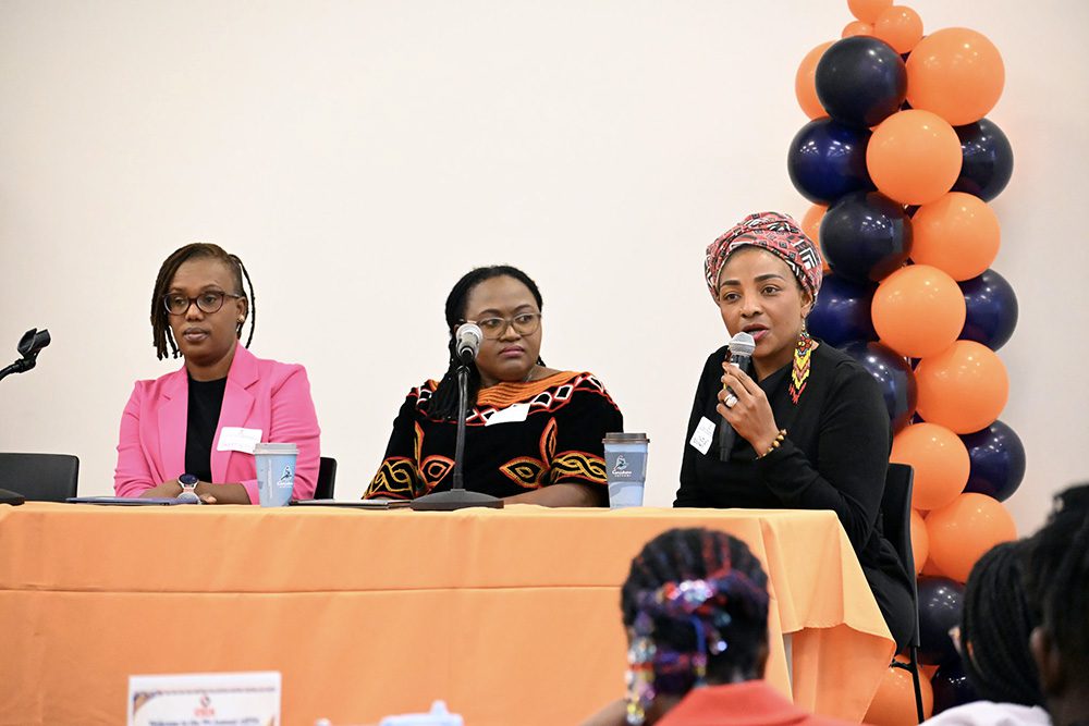 CICA conference strives to inspire African immigrants to turn their education, experience and connections into opportunities for growth and leadership 4 Jamsetta Ross DiggsDr. Manka NkimbengComfort Dondo Dondo Speaking