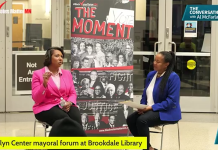 Kragness questions Flock camera rollout, faces scrutiny over policing at Brooklyn Center mayoral forum Brooklyn Center mayoral candidate Teneshia Kragness speaks at an Oct. 20, 2026, candidate forum at Brookdale Library.