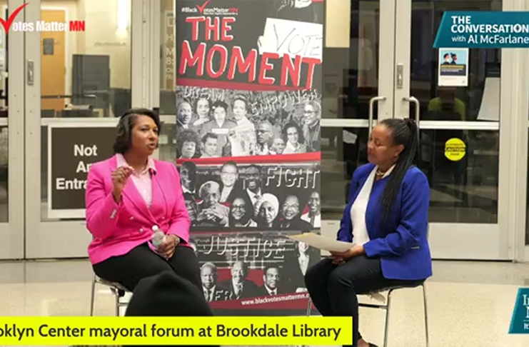 Kragness questions Flock camera rollout, faces scrutiny over policing at Brooklyn Center mayoral forum Brooklyn Center mayoral candidate Teneshia Kragness speaks at an Oct. 20, 2026, candidate forum at Brookdale Library.